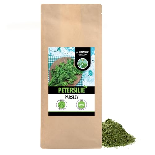 Alpi Nature Petersilie getrocknet 500g, Petersilie gerebelt, Gewürz zum Kochen, Suppen, Saucen