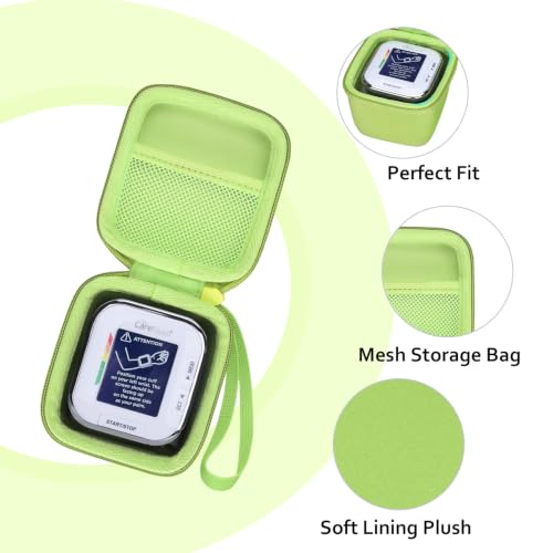 Image of XANAD Hard Case for Oklar /MMIZOO /Medline /IPROVEN Wrist Blood Pressure Cuff Monitor Within Size 4'' x 3'' x 3'',Green