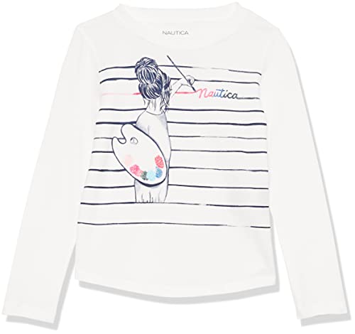 Image of Nautica Girls' Long Sleeve Graphic T-Shirt
