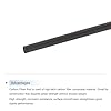sourcing map Carbon Fiber Rod, 5mm x 400mm Carbon Rod Bar for RC Plane DIY Craft Kite Wing Tube Quadcopter Arm Repair Pack of 5 #3