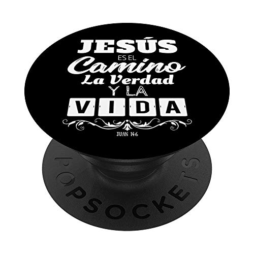 Mensajes Biblicos Dios Jesus Espanol Spagnolo per Cristiani PopSockets PopGrip: Impugnatura per Telefoni Cellulari e Tablet Intercambiabile