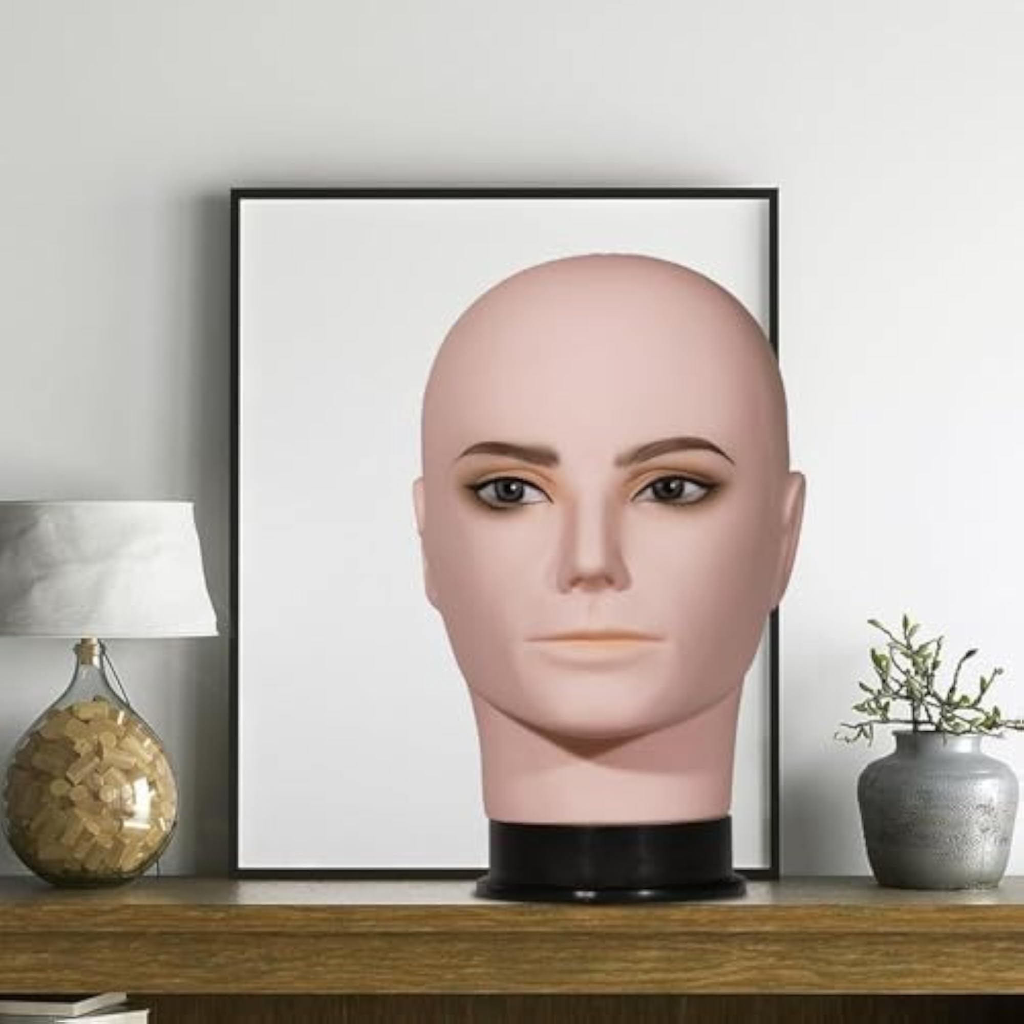 Male Bald Mannequin Head for Hairdressing Training