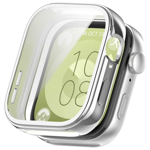 GETBSTOOP Correas de Reloj Funda Protectora de Reloj de TPU para (Hua-wei) Watch Fit 3 Protector de Pantalla de Cobertura Completa Funda Protectora de Parachoques Completa Compatible con (Hu