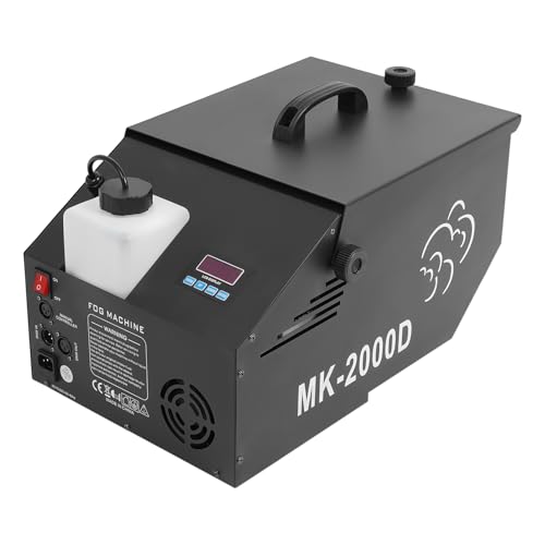 Máquina de niebla de bajo nivel, máquina de humo con hielo seco de 1200 W, nebulizador de niebla para exteriores e interiores, generador de humo con pantalla LCD y 4 métodos de control para efectos en pista de baile, bodas, fiestas y escenarios miniatura 1