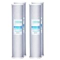 Geekpure 20 Inch Carbon Block Water Filter Reduce Chlorine Taste Odors for Whole House Filtration- 4.5 Inch x 20 Inch -5 Micron