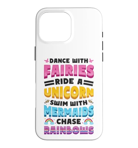 Fairies Unicorns Mermaids Raindbows - Love Fairytale Case for iPhone 16 Pro Max