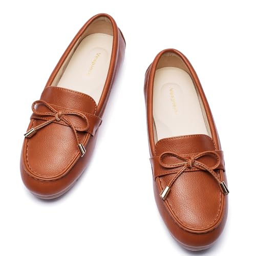 Image of Vespiero Loafers for Women Slip On Flats Comfortable Business Dressy Casual Non Slip Work Walking Office Loafers Shoes