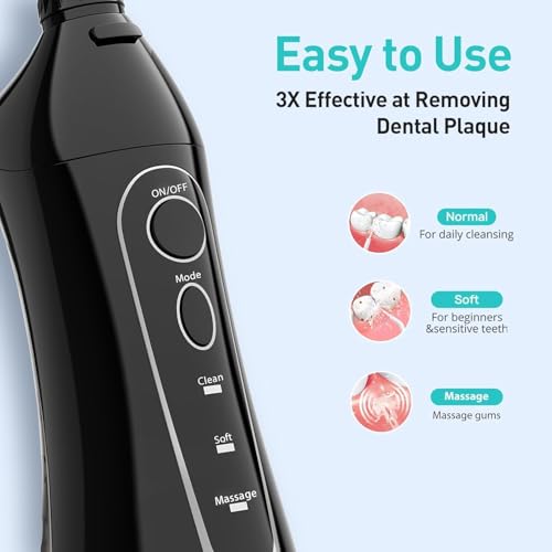 Image of COSLUS ADA Accepted C20 Water Dental Flosser Teeth Pick, 300ML Larger Tank