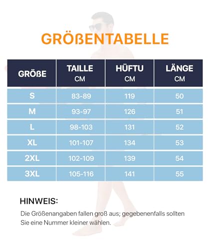 SIHOHAN Badehose für Herren - Schnelltrocknend Badeshorts Männer Atmungsaktiv Schwimmhose Wasserdichte Boardshorts mit Meshfutter und Verstellbarem Tunnelzug(Schwarz,XL) 5