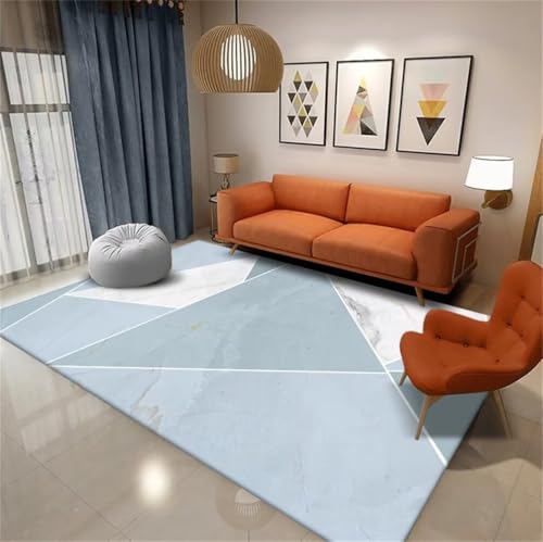 Tapis chambre garçon adolescent bleu 50x80 tapis pas cher