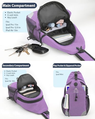 Sling Backpack with 17 Pockets