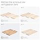 LAMO Manufaktur 2 Stück Wandregal aus Holz mit unsichtbarer Befestigung 2X 42cm | Wandregal aus 100% echtem Holz | Hängeregal für Wohnzimmer, Wandregale Set 2 Baumkante | Regal Farbe: Dunkel