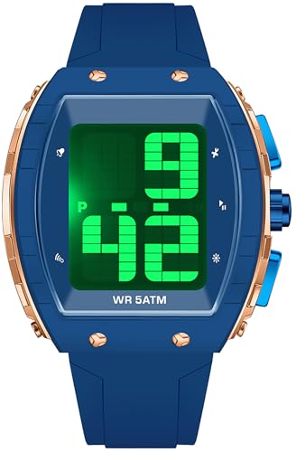 Image of findtime Digital Watches for Elderly Men, Large Face Voice Talking Watch with English Speaking LED Backlight Big Number Easy to Read Timer Alarm 5ATM Waterproof