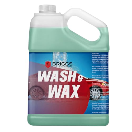 Briggs Wash & Wax: Concentrated Vehicle Wash with Wax - Elevate your car wash experience with premium soap, ideal for supreme car care and an exceptional car soap wash