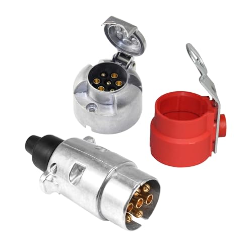 Dopsyesn Conector De Arnes De Cableado para Remolque - Conector de Enganche para Remolque,Repuesto Resistente para Vehículos De Remolque Exterior