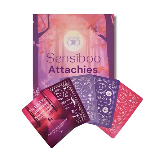 Image of Attachies Activity Cards for Babies 0-12 Months - Social Emotional Development, Bonding & Sensory Stimulation, Safe & Durable, Portable for Interactive Play