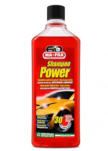 Image of MAFRA Car Wash Shampoo 1L | High Foam Car Shampoo for Car & Bike Wash | pH Neutral Vehicle Washing Liquid | Safe on Paint, PPF & Wrap | Easy Rinse, Streak Free Finish