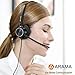 Arama Yealink Headset with Microphone Noise Cancelling, RJ9 Telephone Headsets for Office Phones Compatible with Yealink T20P T21P T26P T23G T46G T48G T42S T46S Avaya 1608 9608 9611 Grandstream Phones