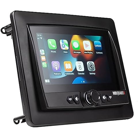 MB Quart GMR7V1 7" Waterproof CarPlay Marine & UTV Stereo - Bluetooth 5.0, Dual Zone Audio, IPX67 Rated for Boats, Polaris RZR, Can-Am X3 Cover
