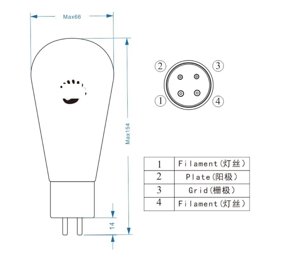 2A3 A2A3 Audio Tube Amplifier DIY Kit(1PCS)