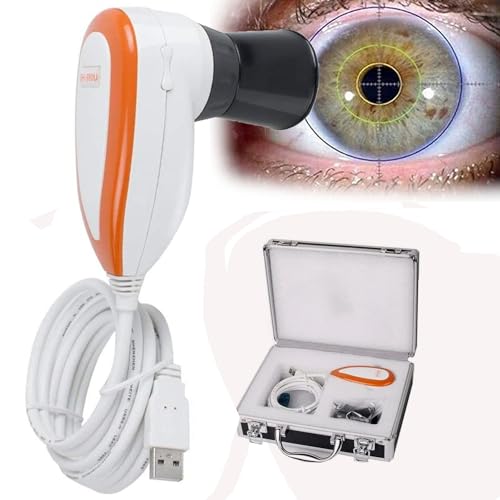 ToayNia Cámara De Iridología, Analizador De Cámara De Iridología, Detector De Iris USB, Analizador De Lámpara Izquierda/Derecha, Lente De Iris De Alta Definición De 5 Millones De Píxeles