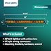 Philips Ultinon Drive 5012LY 20” Single Row LED Lightbar – Selective Yellow 3000K Off-Road Driving Beam, 3400 Lumens, IP69K Waterproof, IK07 Shockproof, Stainless Steel Brackets - UD5012LYX1