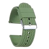 Lunghezza cinturino: altro NRERDMT Cinturino per orologio in silicone da 18 mm, 20 mm, 22 mm, 24 mm, cinturino in gomma morbida compatibile con Seiko, compatibile con bracciale Rolex, cinturino di ricambio sportivo a sgancio