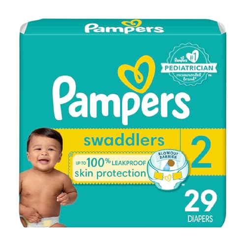Image of Pampers Baby Diapers - Swaddlers - Size 2, 29 Count, Ultra Soft Disposable Infant Diaper