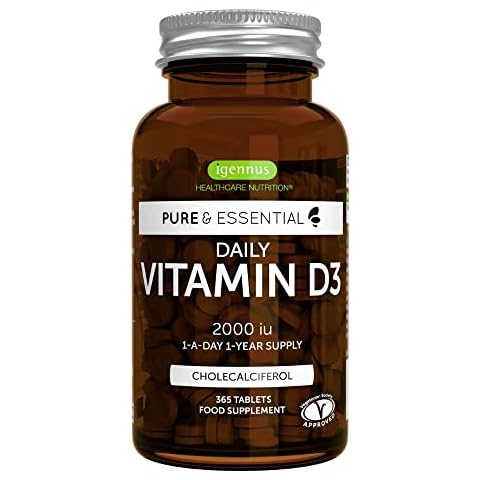 Vitamina D3 2000 UI Diaria, Colecalciferol Vegetariano Cover