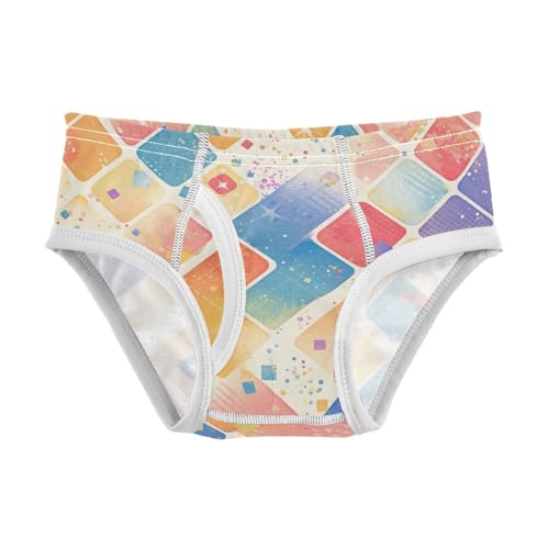 KLL Abstract Watercolor Hand Drawn Boys Toddler Cotton Underwear Briefs Cute Undies