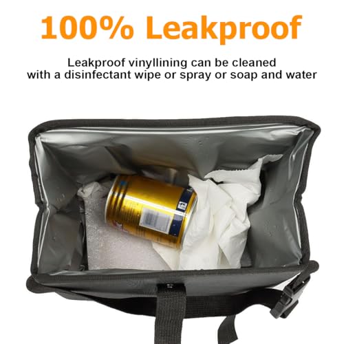 Image of Mandark Car Trash Can, Waterproof Leakproof Vehicle Hanging Storage Bag with Large Capacity, Collapsible Automotive Interior Garbage Container Accessories, Universal for SUV, Sedan, Truck