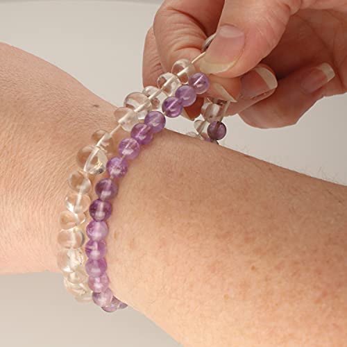 Image of Stretch Magic Bead & Jewelry Cord - Strong & Stretchy, Easy to Knot - Clear Color - 0.7mm Diameter - 100-meter (328 ft) Spool - Elastic String for Making Beaded Jewelry - Bonus Hypo Cement Glue
