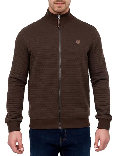 Veste sweat à col montant Indicode Hommes Bermie casual