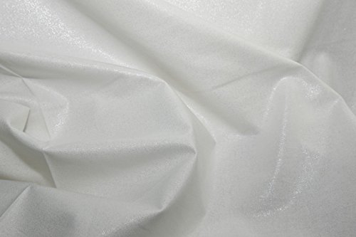 1/2m White / Silver 100% Cotton Fairy Dusted Plain Fabric Metallic Glitter Material Gold Silver Shine Sparkle Fabric Dressmaking Quilt Making Blenders