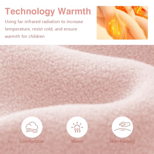 Image of SANNIDHI Kids Fleece Warm Coat, Zip-Up Long Sleeve Jacket with Pockets, High Collar Design, Fashion Outerwear Jacket for Boys & Girls, Ideal for Fall Winter Coat