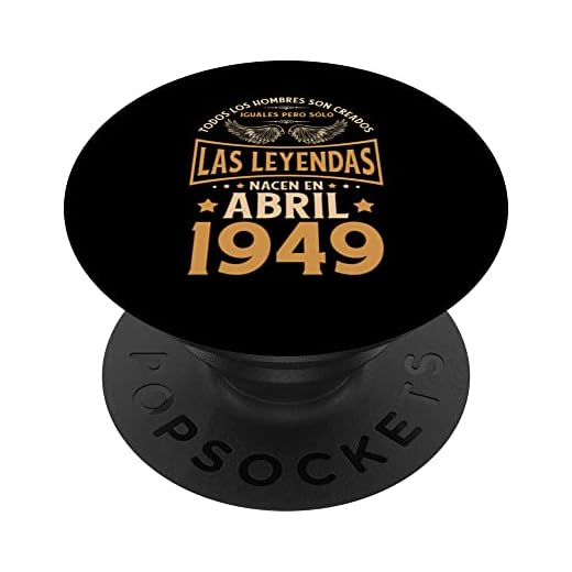 Cumpleaños Hombre Regalos Las Leyendas Abril 1949 PopSockets PopGrip Intercambiable