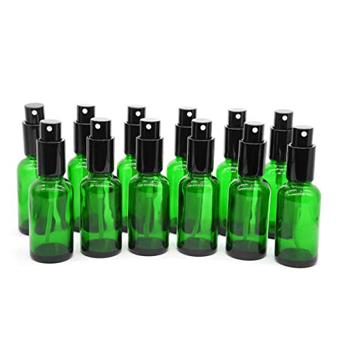 YIZHAO Yizhao grün sprühflasche glas 30ml sprühflasche klein glas mit [zerstäuber] für Ätherisches Ölekosmetik apotheker reinigungaromatherapie massage haare - 18pcs