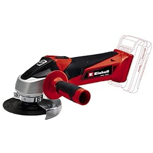 Einhell Power X-Change 18V Cordless Angle Grinder – 115mm (4 Inch) Disc Battery Grinder For Cutting, Grinding And Polishing – TC-AG 18/115 Li Solo Power Tool (Battery Not Included)