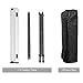 PORTAL Lightweight Aluminum Folding Square Table Roll Up Top 4 People Compact Table with Carry Bag For Camping, Picnic, Backyards, BBQ (White)