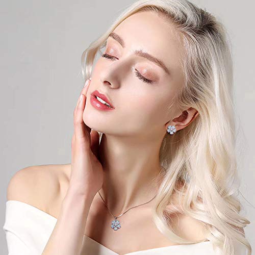 CiNily Opal Pendant Necklace Gold Plated Opal Jewelry Gifts for Women Girls Gemstone Necklaces3