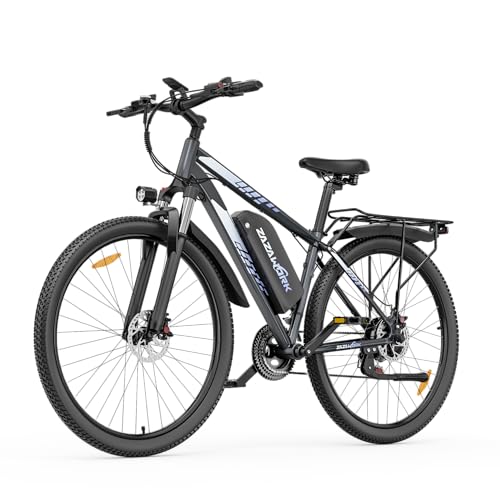 WITAMBIKE 29 Electric Mountain Bike for Adults 250W Motor & 48V 18.6Ah Battery 21-Speed Off-Road E-Bike 75Nm Torque Mechanical Disc Brakes 130kg Max Load Grey