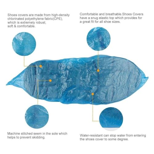Image of Shoe Covers for Automatic Shoe Cover Machine | Pack of 100 | Durable, Disposable, and Hygienic | Ideal for Dental Clinics, Laboratories, and Medical Environments
