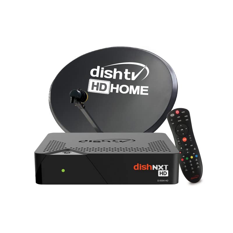DishTV HD DTH Set Top Box Connection with 1 Month Budget Delight Marathi Pack & Installation