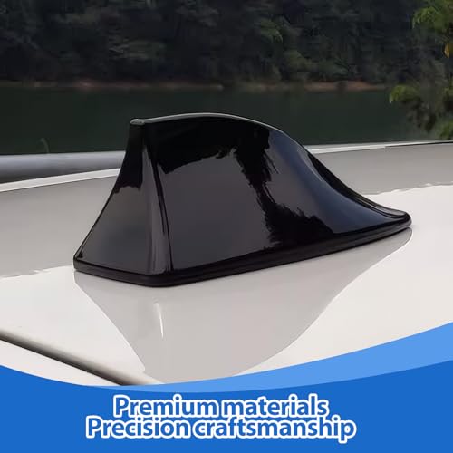 Auto Haifischflossen-Antenne, Universelle Auto Antenne, FM/AM Dachantenne aus robustem ABS, Stilvolles Auto Zubehör für Auto Tuning, Stabile Signalübertragung, passend für SUV, Trucks, Vans, PKW