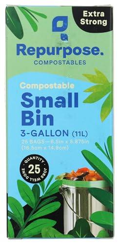 Repurpose 3-Gallon Compostable Trash Bags (25 Count)