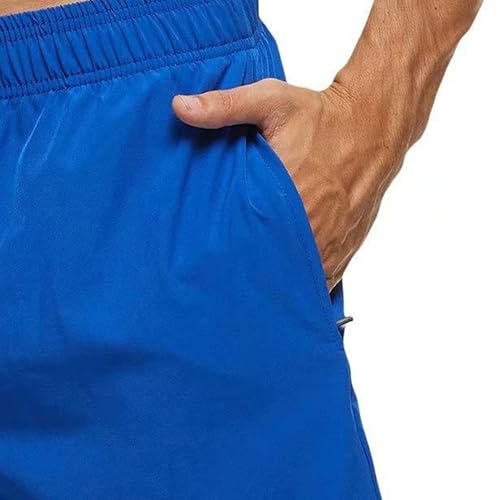 Shorts cortos deportivos para hombre con bolsillos con cierre miniatura 4