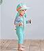 Baby Boys Girls Swimsuit Dinosaur Rash Guard Sun Protection Set Kids One Piece Zipper Bathing Suit Swimwear with Hat（Green,3-4Years）