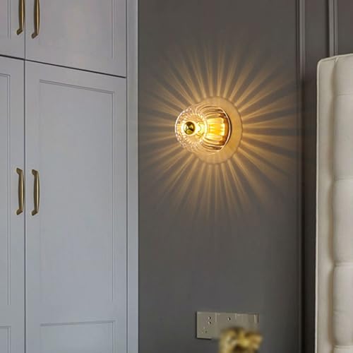 Lámpara de pared interior E14 moderna de cristal para iluminación de salones 3