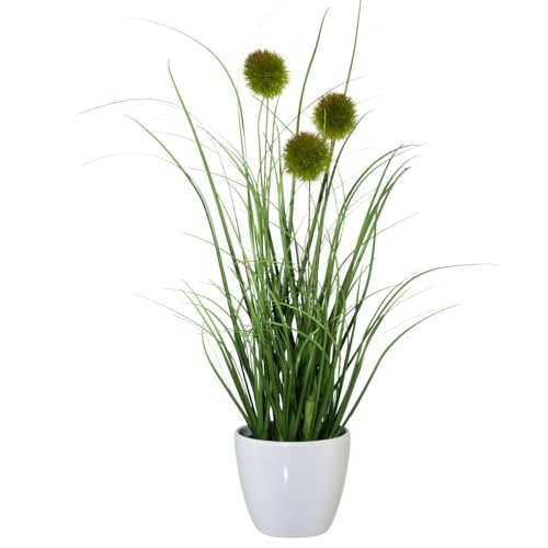 CREATIV green künstlicher Grasbusch 36cm mit Zierpuscheln im weißen Kunststofftopf I künstliches Dekogras im Topf I Ziergras für Innen I hochwertige & dekorative Dekopflanze I Kunstpflanze im Topf CREATIV green künstlicher Grasbusch 36cm mit Zierpuscheln im weißen Kunststofftopf I künstliches Dekogras im Topf I Ziergras für Innen I hochwertige & dekorative Dekopflanze I Kunstpflanze im Topf
