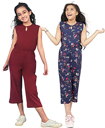 Image of Uptownie Lite Girls Midi Keyhole Jumpsuit Combo